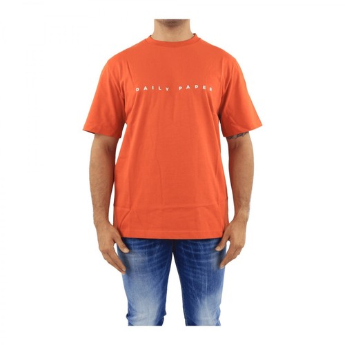 Daily Paper, Alias T-shirt Pomarańczowy, male, 192.57PLN