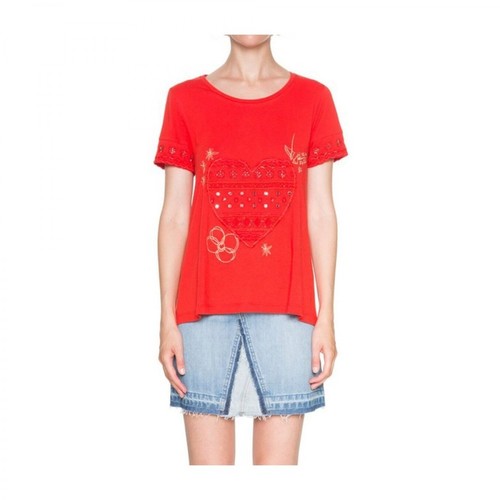 Desigual, T-Shirt Czerwony, female, 332.00PLN
