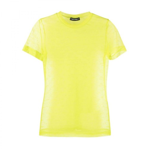 Dolce & Gabbana, T-Shirt Żółty, female, 890.00PLN