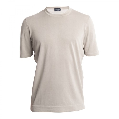 Drumohr, T-Shirt Biały, male, 817.00PLN