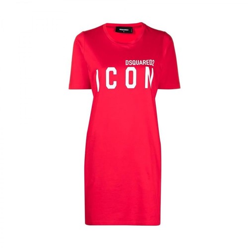 Dsquared2, T-shirt Icon Dress Czerwony, female, 643.00PLN