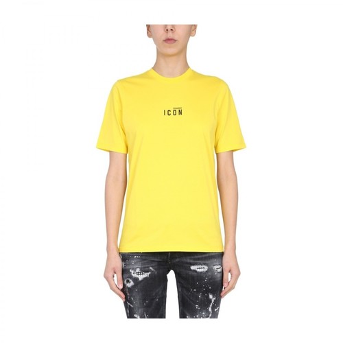 Dsquared2, T-shirt Żółty, female, 525.00PLN