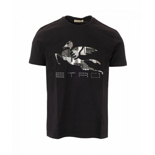 Etro, T-Shirt Czarny, male, 1073.00PLN