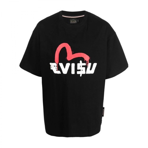 Evisu, T-shirt Czarny, male, 528.00PLN