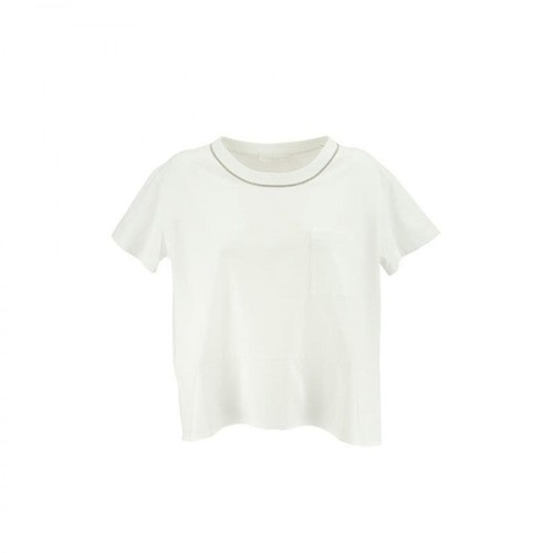 Fabiana Filippi, Jersey T-Shirt Biały, female, 985.00PLN