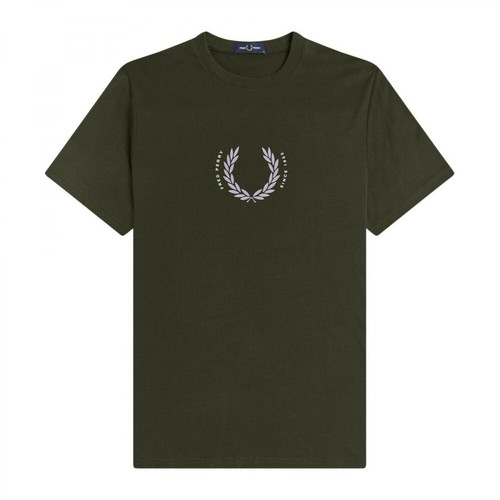 Fred Perry, T-shirts 5034606104232 Zielony, male, 324.00PLN