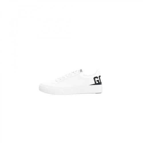Gcds, Logo-print flatform sneakers Biały, male, 1180.14PLN
