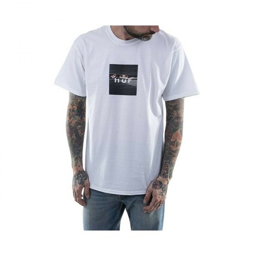 HUF, Koszulka Voyeur Logo Ts01175 Biały, male, 194.35PLN