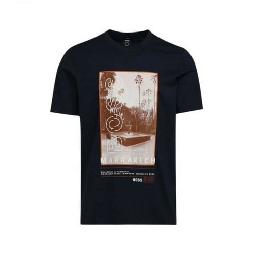Hugo Boss, Camiseta Marrakech Czarny, male, 399.21PLN