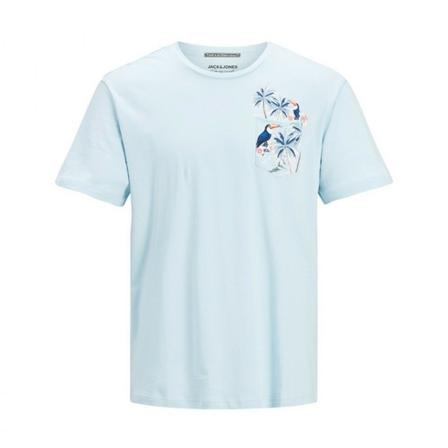 Jack & Jones, T-shirt Niebieski, male, 95.00PLN