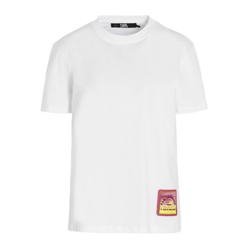 Karl Lagerfeld, T-shirt Biały, female, 502.00PLN
