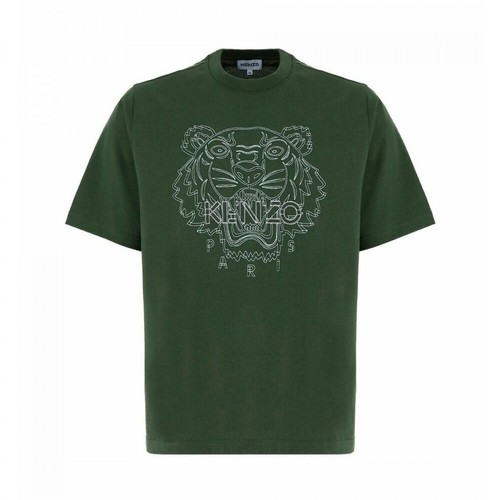 Kenzo, Fb65Ts0654Sx51 T-Shirt Zielony, male, 617.00PLN