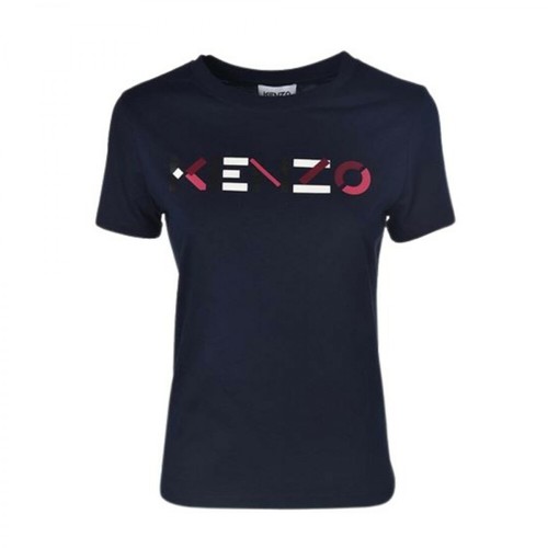 Kenzo, Logo T-shirt Niebieski, female, 479.00PLN