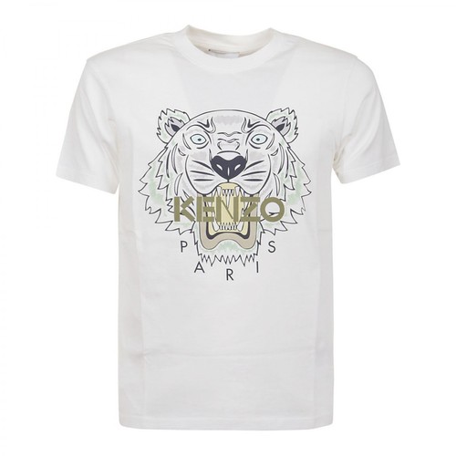 Kenzo, Tiger Classic T-Shirt Biały, male, 440.00PLN