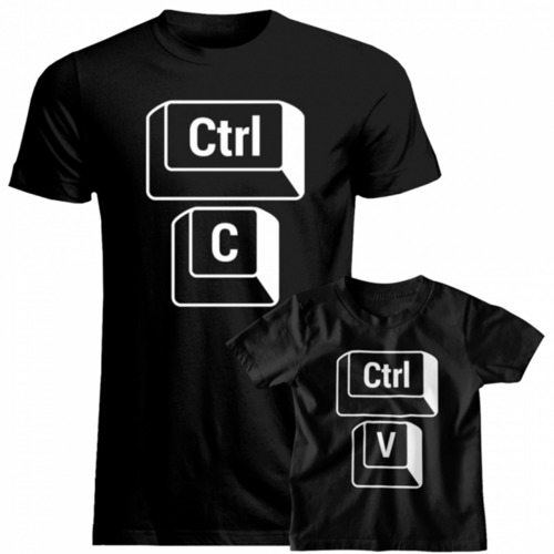 Komplet dla taty i syna - Ctrl+C Ctrl+V - koszulki z nadrukiem 108.00PLN