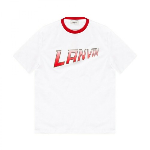 Lanvin, Logo T-shirt Biały, male, 1304.00PLN
