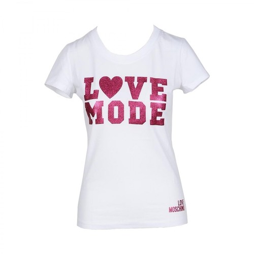 Love Moschino, T-Shirt Biały, female, 488.00PLN