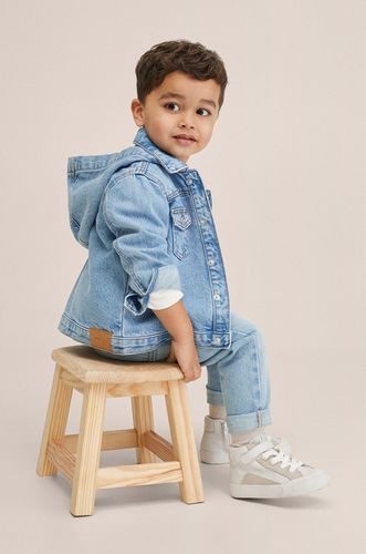 Mango Kids kurtka jeansowa dziecięca Hoodie 99.99PLN