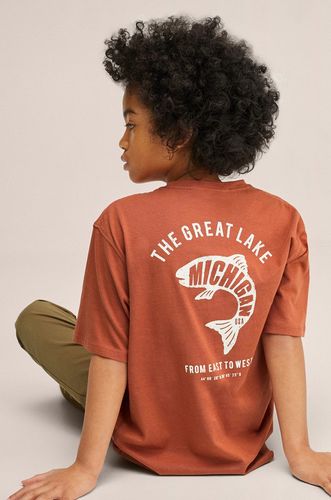 Mango Kids t-shirt bawełniany dziecięcy Michigan 35.99PLN