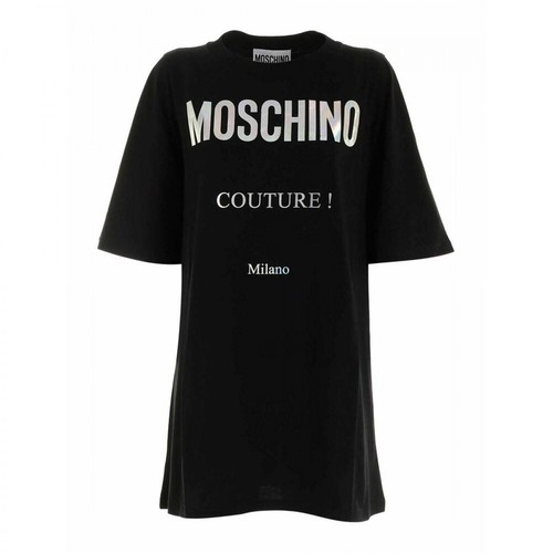 Moschino, T-shirt dress Czarny, female, 824.00PLN