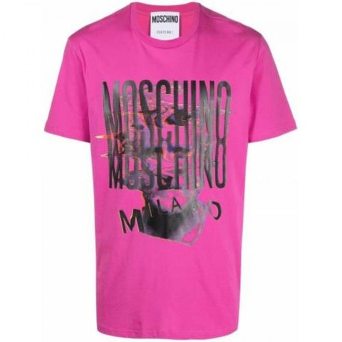 Moschino, t-shirt Różowy, male, 793.98PLN