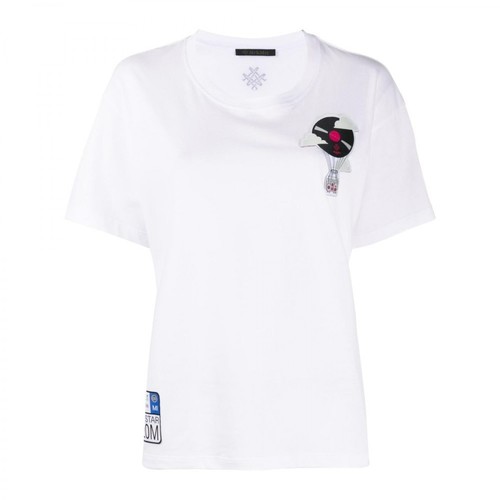 Mr&Mrs Italy, Xts0171 Embroidery T-Shirt Biały, female, 730.00PLN