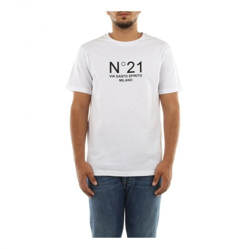 N21, F031 6316 T-shirt Biały, male, 543.20PLN