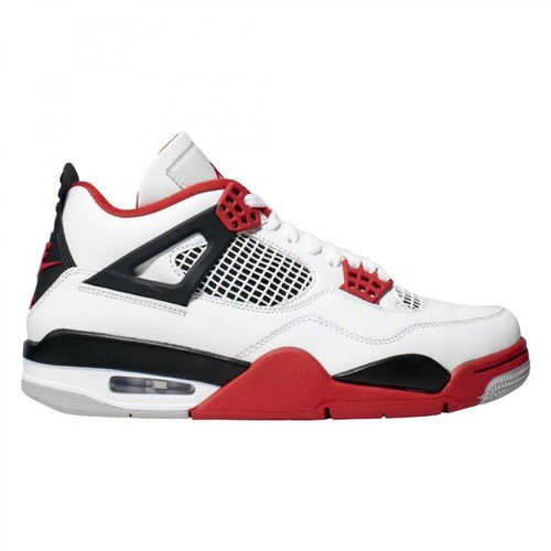 Nike, Air Jordan 4 Retro Fire Red 2020 Sneakers Czerwony, male, 3648.00PLN