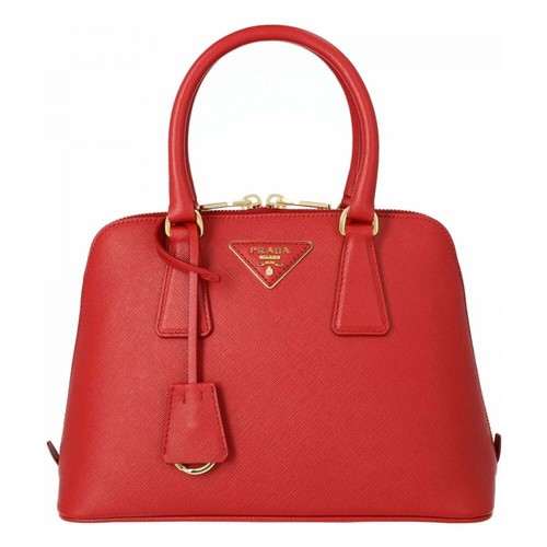 Prada, Mini Top Handle Bag Czerwony, female, 9276.99PLN