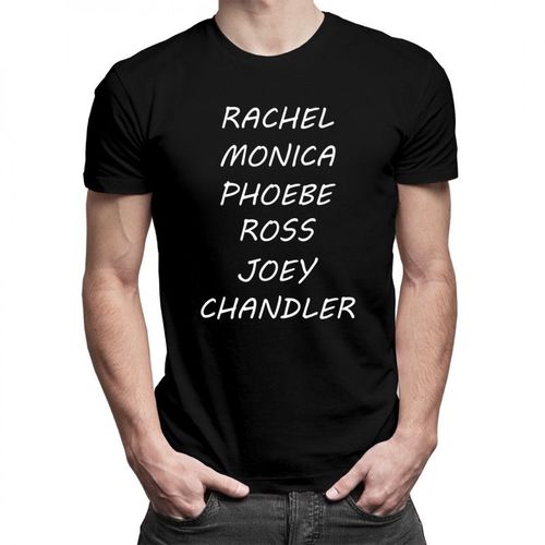 Rachel, Monica, Phoebe, Ross, Joey, Chandler - męska koszulka z nadrukiem 69.00PLN