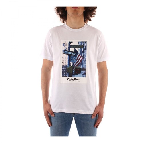 RefrigiWear, Je9101-T24400 T-shirt Biały, male, 271.00PLN