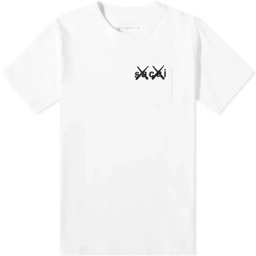Sacai, T-Shirt Biały, male, 890.00PLN