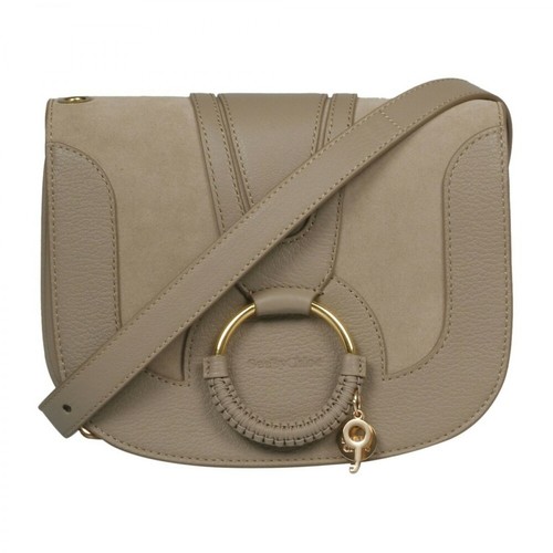 See by Chloé, Shoulder BAG Ring Beżowy, female, 1802.00PLN