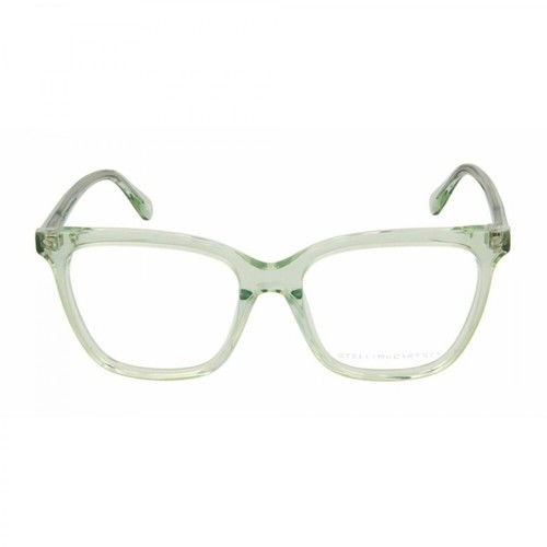 Stella McCartney, square Acetate Optical Glasses Zielony, female, 726.00PLN