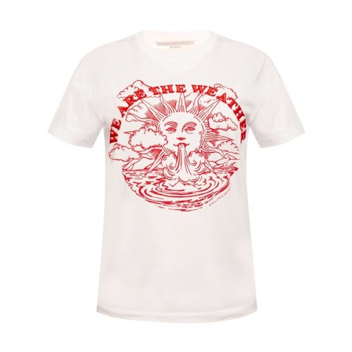 Stella McCartney, T-shirt z nadrukiem Biały, female, 1460.00PLN