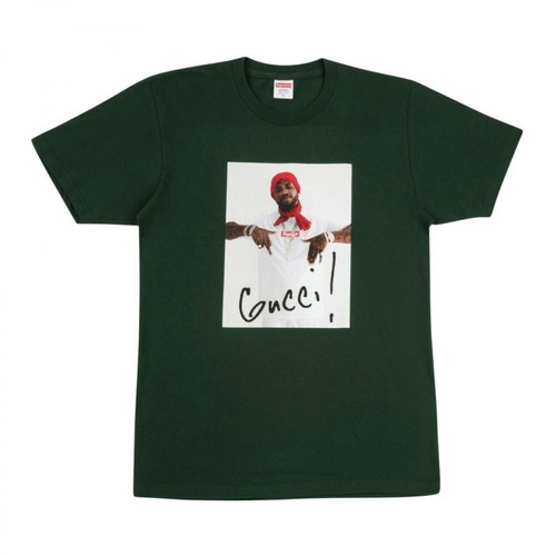 Supreme, Gucci Mane T-shirt Zielony, male, 3415.00PLN
