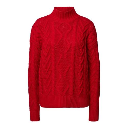 Sweter z dzianiny z dzianinowym wzorem w kontrastowym kolorze 479.00PLN