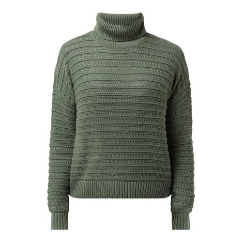 Sweter z wywijanym kołnierzem i ażurowym wzorem model ‘Stila’ 119.99PLN