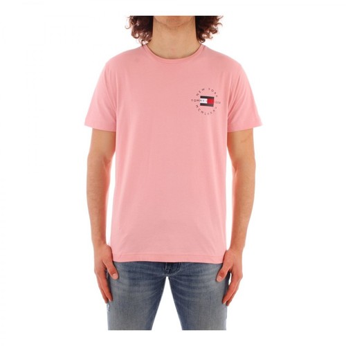 Tommy Hilfiger, Mw0Mw17680 Short sleeve t-shirt Różowy, male, 204.26PLN