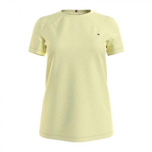 Tommy Hilfiger, T-Shirt Wwoww27735Zp5 Żółty, female, 167.00PLN