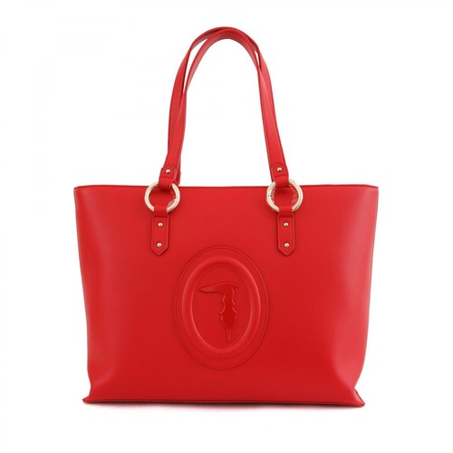 Trussardi, Lisbona Shopper bag Czerwony, female, 753.00PLN