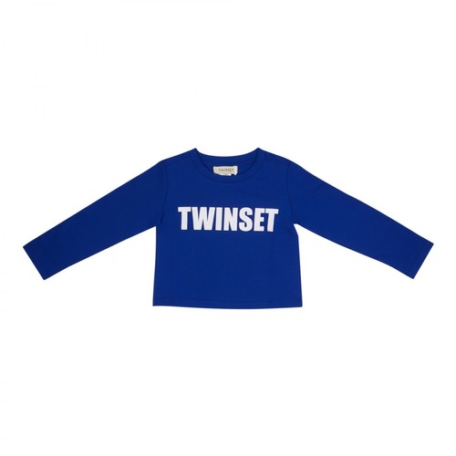 Twinset, T-Shirt Niebieski, female, 174.00PLN