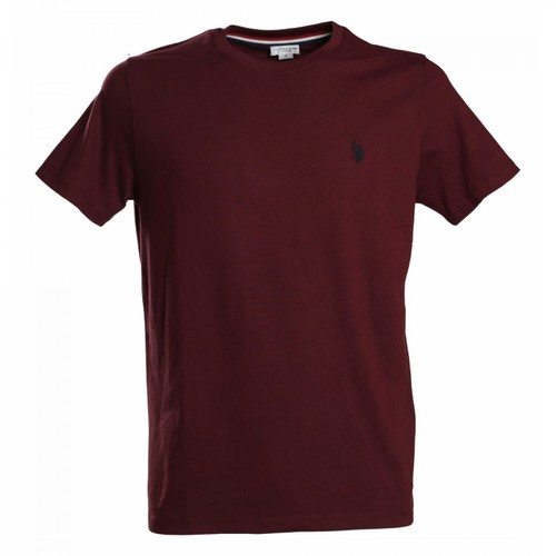US Polo, T-Shirt Fioletowy, male, 178.00PLN