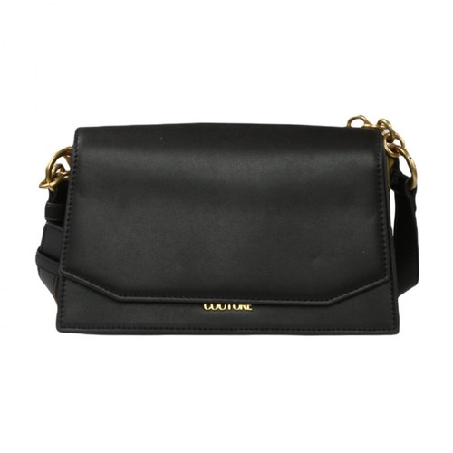 Versace Jeans Couture, Charms Smooth Bag Czarny, female, 944.00PLN