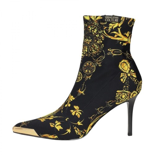Versace Jeans Couture, Scarlett Baroque Mid Shoes Czarny, female, 623.00PLN