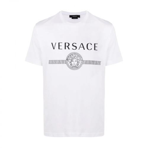 Versace, T-shirt z nadrukiem meduzy Biały, male, 1140.00PLN