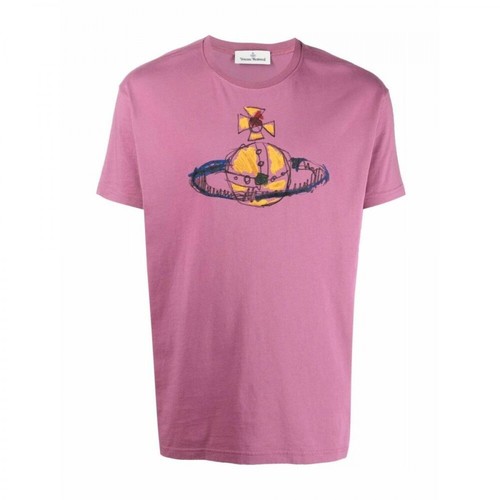Vivienne Westwood, 37010002J001Mg401Go T-Shirt Różowy, male, 798.00PLN