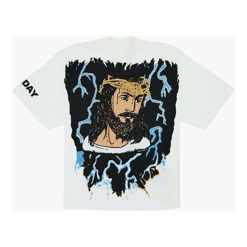 Yeezy, Kanye West Awge for JIK Lightning T-Shirt Biały, male, 1870.00PLN