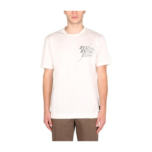 Z Zegna, T-Shirt Biały, male, 681.21PLN