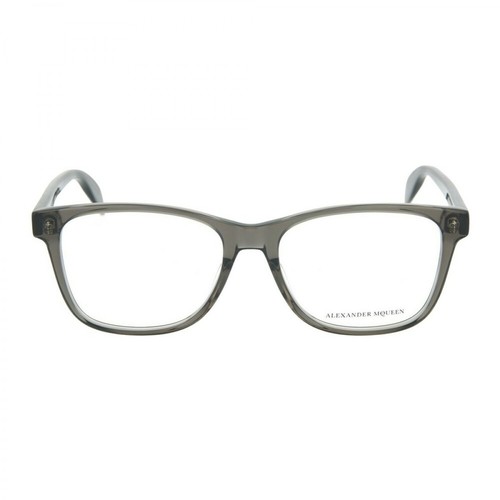 Alexander McQueen, Square-Frame Optical Glasses Szary, unisex, 1054.00PLN